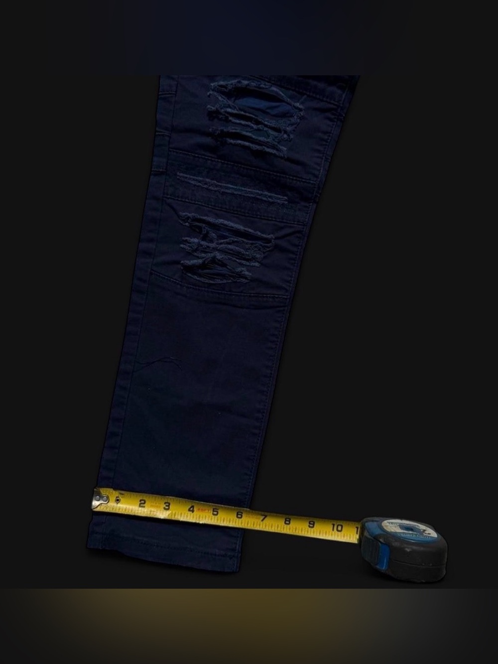 Navy blue XRAY jeans with distressed details men’s size 30/30 - Picture 3 of 6